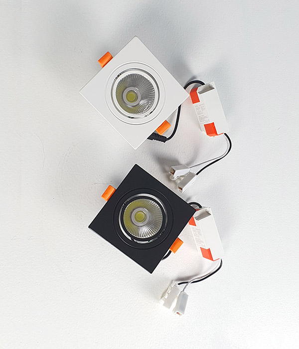 커스틴 COB LED 사각 매입등 7W (타공 75mm)